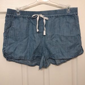 W LOFT Chambray shorts